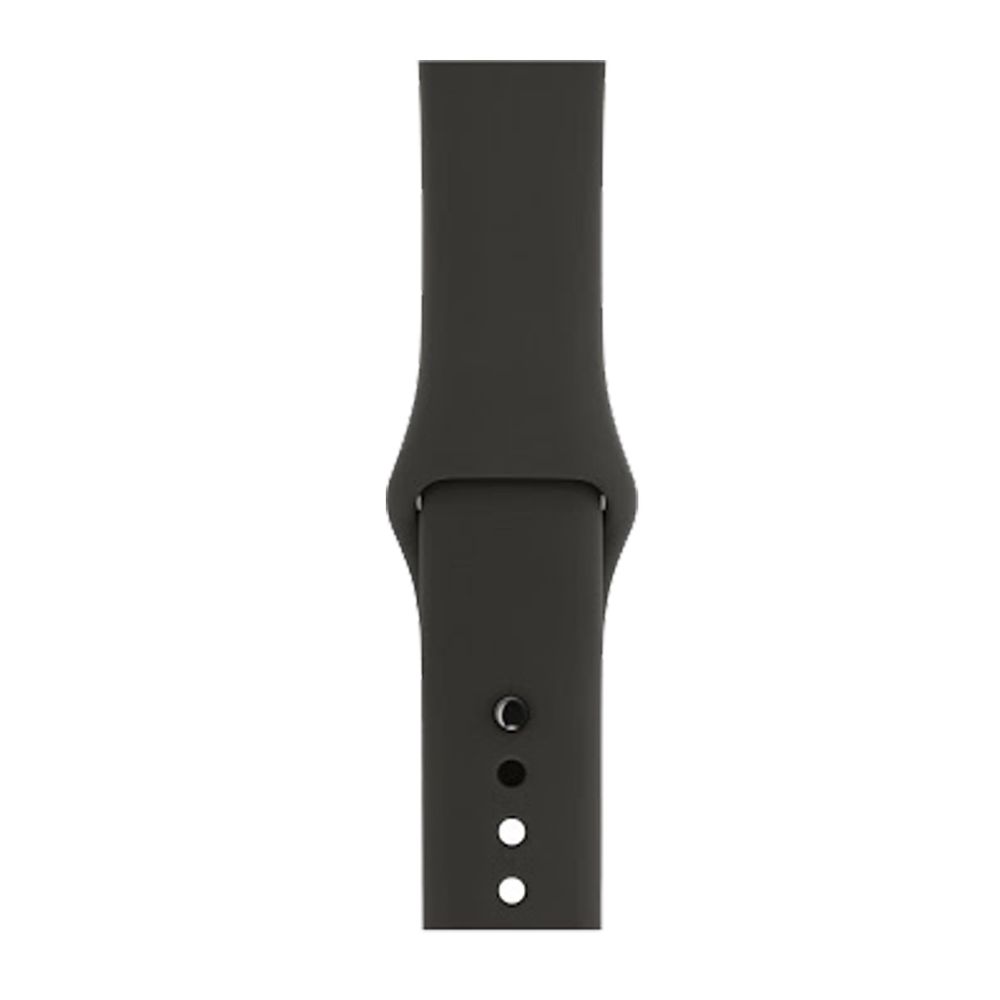 space gray aluminum black sport band