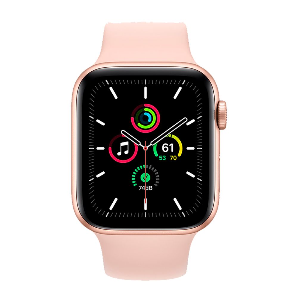 apple watch series 4 gold aluminum case pink sand sport band