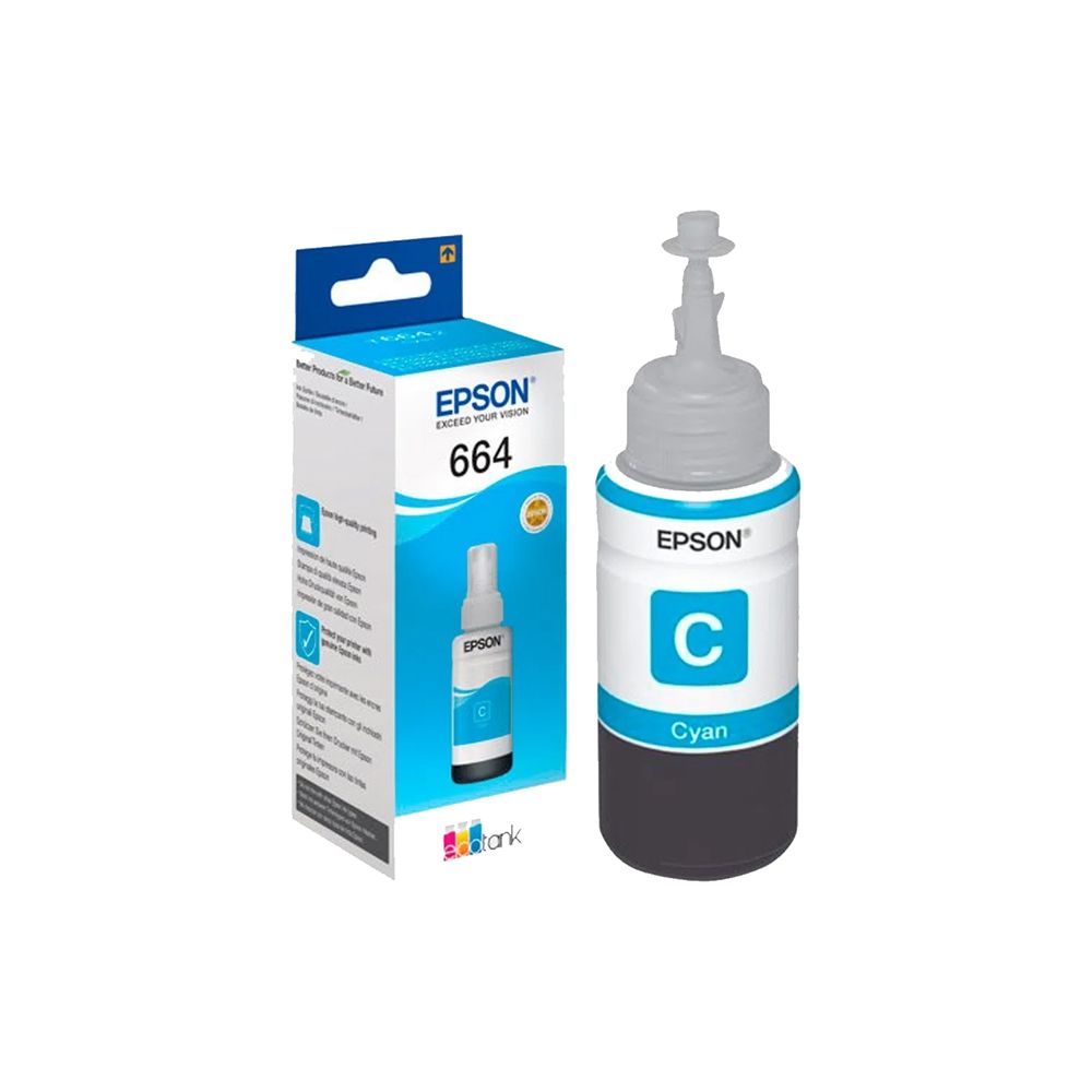 TINTA EPSON CYAN T664 220 - HINEPS719 - compumarket